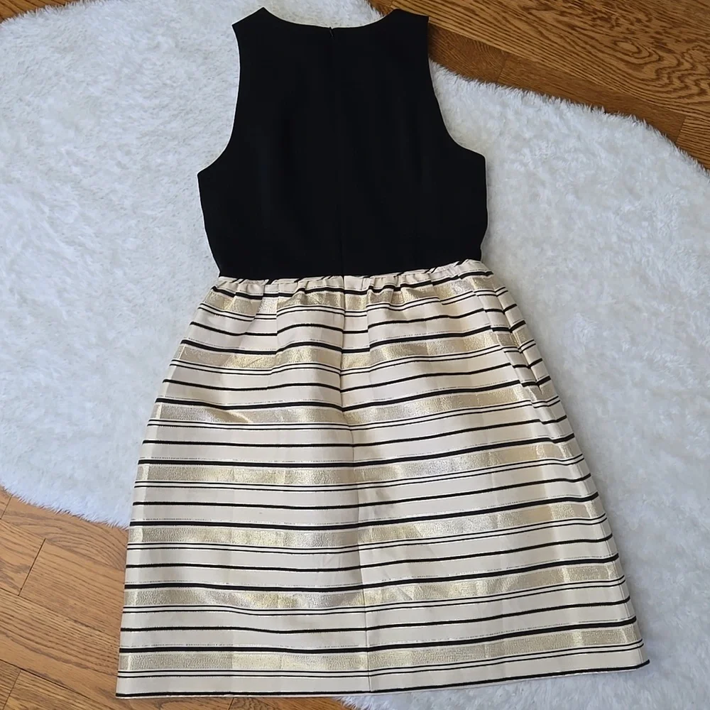 J. Crew Black/Gold Formal Dress, Womens Size 10 - Picture 10 of 10